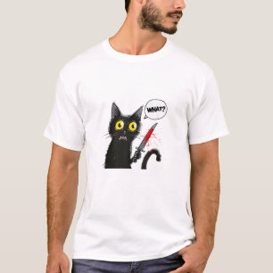Camiseta Figurino de Halloween de Gato Negro Que Gato Engra