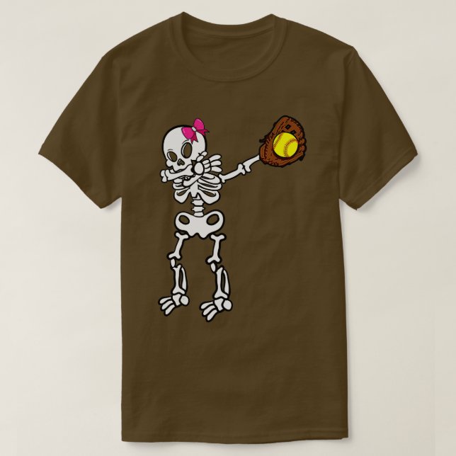 Camiseta Figurino de Halloween do Jogador de Dabbing do Esq (Frente do Design)