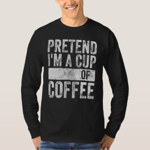 Camiseta Figurino de Halloween Fingir que sou uma taça de c