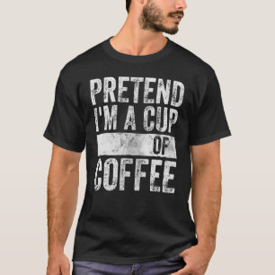 Camiseta Figurino de Halloween Fingir que sou uma taça de c