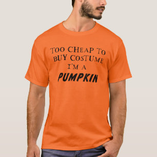 Camiseta Figurino de Halloween preguiçoso: Versão de Abóbor
