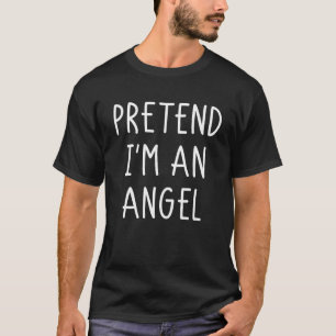 Camiseta Figurino De Halloween Pretende-Me Um Anjo Hallowee