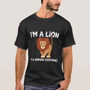 Camiseta Figurino De Leão, Sou Um Leão Engraçado De Figurin