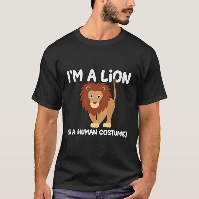 Camiseta Figurino De Leão, Sou Um Leão Engraçado De Figurin (Frente)