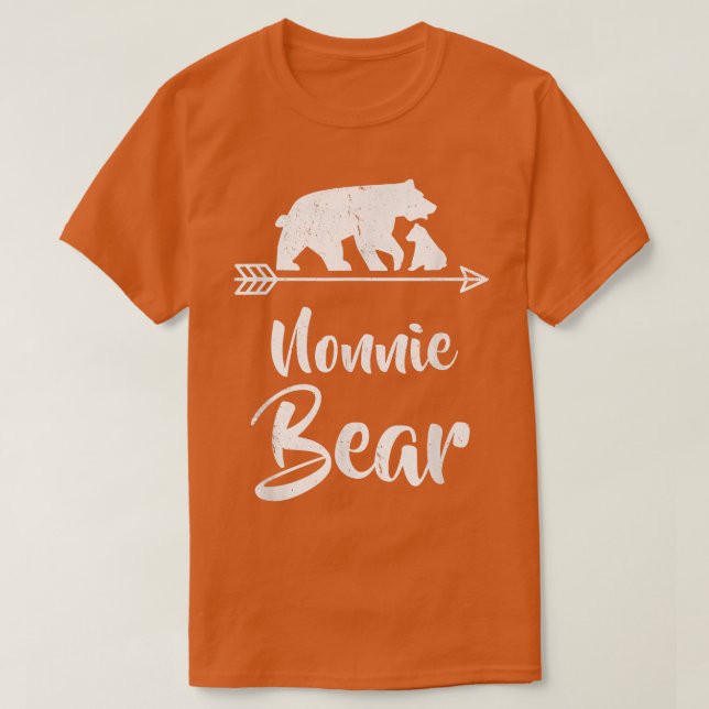 Camiseta Figurino de Natal da Família Nonnie Bear (Frente do Design)