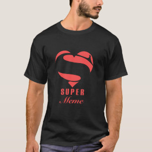 Camiseta Figurino de Natal da Família Super Meme Super Heró