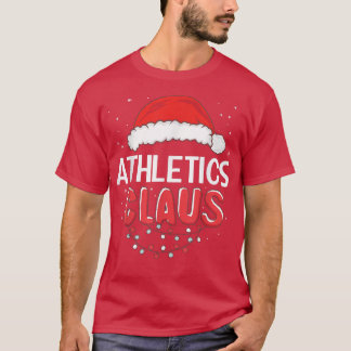 Camiseta Figurino de Natal do atletismo Santa Claus