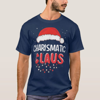 Camiseta Figurino de Natal do Papai Noel Carismático
