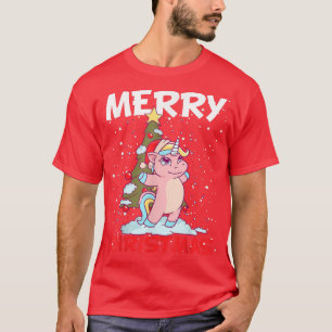 Camiseta Figurino de Natal Figurino de Árvore de Natal Unic
