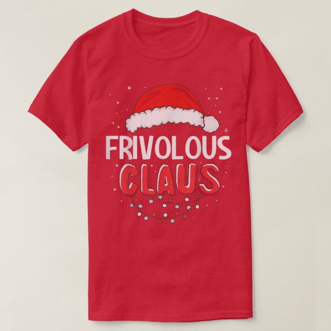 Camiseta Figurino de Natal Frivolous Santa Claus (Frente do Design)