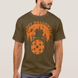 Camiseta Figurino de Pickleball de Halloween Assombrado