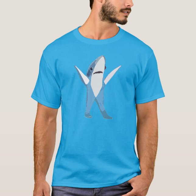 Camiseta Figurino de Shark Meio-Tempo do Esquerdo (Frente)