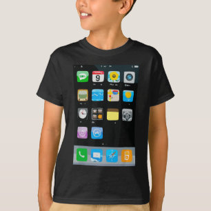 Camiseta Figurino do celular Smartphone Mobile App Hallowee