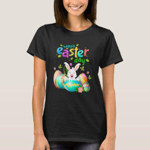 Camiseta Figurino do Dia do Felz pascoa Coelhinho Ovos de C