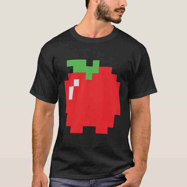Camiseta Figurino do grupo de Halloween do videogame Pixel  (Frente)