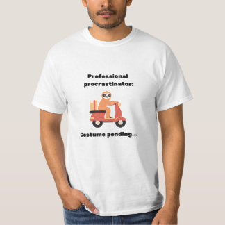 Camiseta Figurino do Procrastinador Profissional Pendente