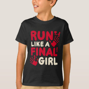 Camiseta Figurino Engraçado Do Dia Das Bruxas Corre Como Um