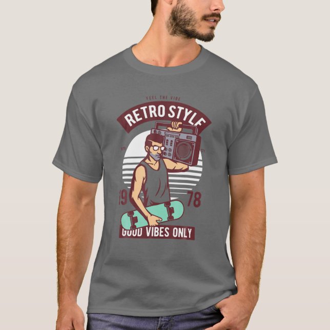 Camiseta Figurino Estético Retroativo - 70S 80S 90S (Frente)