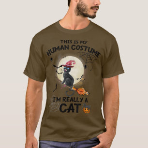 Camiseta Figurino Humano Eu sou Realmente Uma Bola De Gato