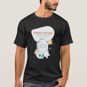 Camiseta Figurino Humano. Sou Dracula Halloween Funn