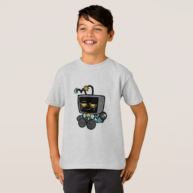 Camiseta Figurino mundial de Dandy - Tê de personagem diver (Frente Completa)