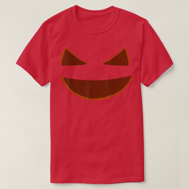 Camiseta Figurinos de Halloween de Último Minuto Pumpkin Fa (Frente do Design)