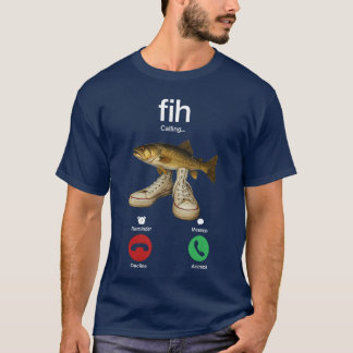 Camiseta Fih Chamando-me Lembrar Recusar Mensagem Aceitar T