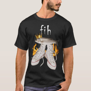 Camiseta Fih Meme de Peixe Engraçado