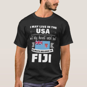 Camiseta Fiji American cita Fijian Flag