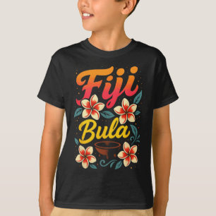 Camiseta Fiji Bula Lembrança de Férias na Ilha Tropical
