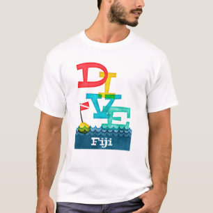 Camiseta Fiji Dive - Scuba Colorida
