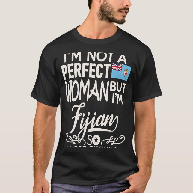 Camiseta Fiji Flag Mulher Fijian Pride Souvenir (Frente)
