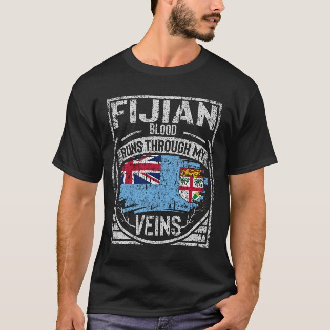 Camiseta Fijian Blood Runs Through My Veins (Frente)