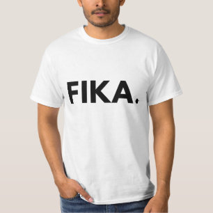 Camiseta Fika. T-shirt em negrito