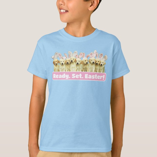 Camiseta Fila de Coelhinhos Cachorrinhos (Frente)
