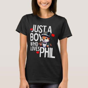 Camiseta Fila do Punxsy Phils Dia da Marmota Fofa Feriado 2