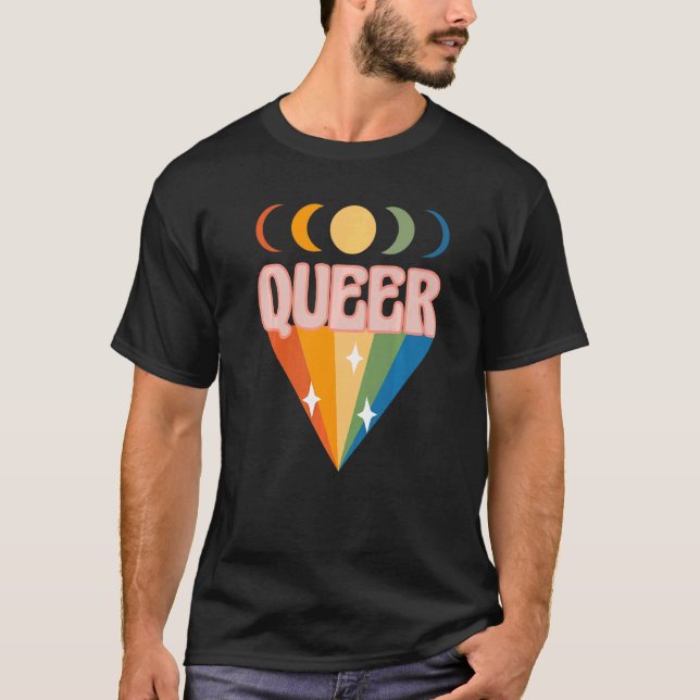 Camiseta Fila Orgulho gay Lgbt Fase-Lua (Frente)