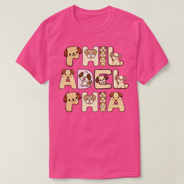 Camiseta Filadélfia Cão 1 (Frente do Design)