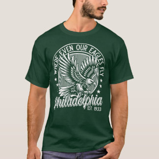 Camiseta Filadélfia onde até os nossos Eagles voam v3