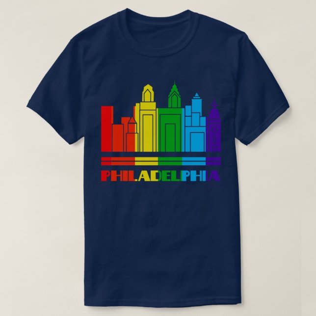 Camiseta Filadélfia Pride Filadélfia Gift LGBT S (Frente do Design)