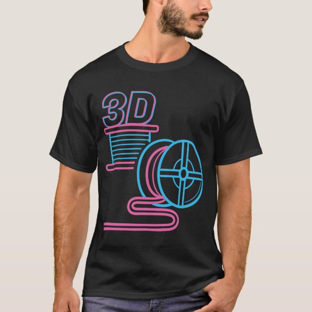 Camiseta Filamento 3D PLA I 3d Impressão Pla Filamento Fdm  (Frente)