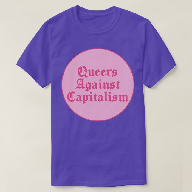 Camiseta Filas contra o capitalismo (Frente do Design)