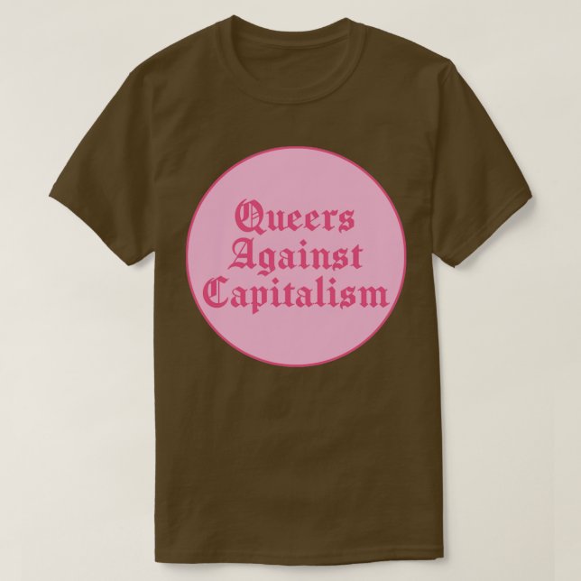 Camiseta Filas contra o capitalismo (Frente do Design)