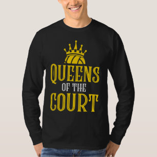 Camiseta Filas Do Jogador De Voleibol Da Corte Vol