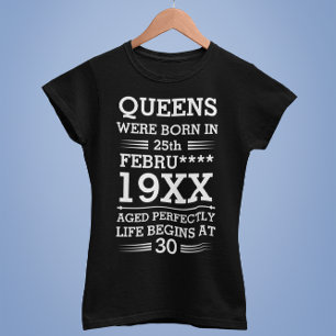 Camiseta Filas personalizadas eram Nasceres no mês de idad