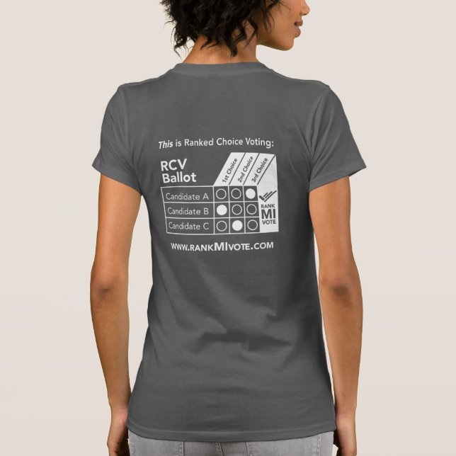 Camiseta Fileira MI Votar Tee (Verso)