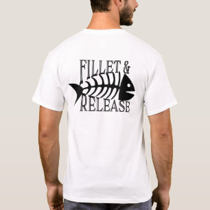 Camiseta Filete e Libertação de Pesca Engraçada