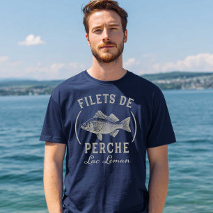 Camiseta Filetes de Perca do Lago de Genebra