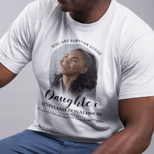 Camiseta Filha Adorada Para Sempre   Foto Memorial T-Shirt