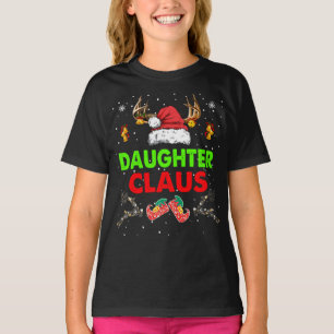 Camiseta Filha Claus da Família Natal Correspondente